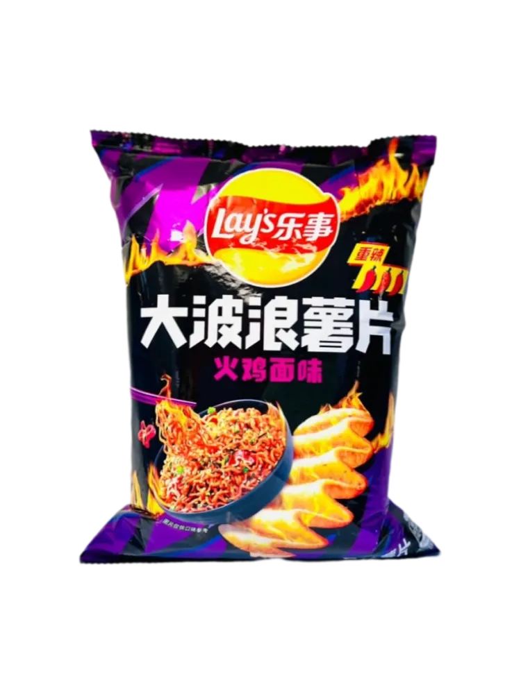 Lays Чипсы рифлёные со вкусом жареного рамена 70гр